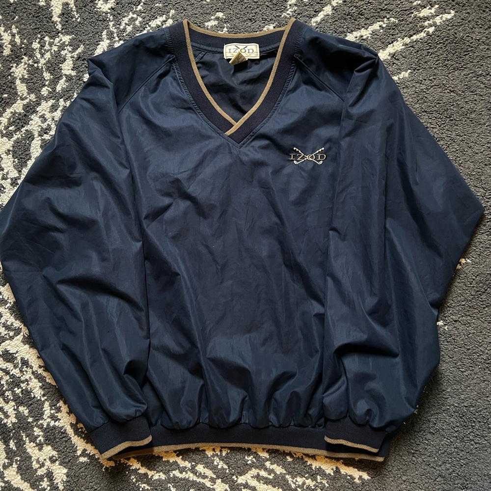 Dark Blue Izod Windbreaker